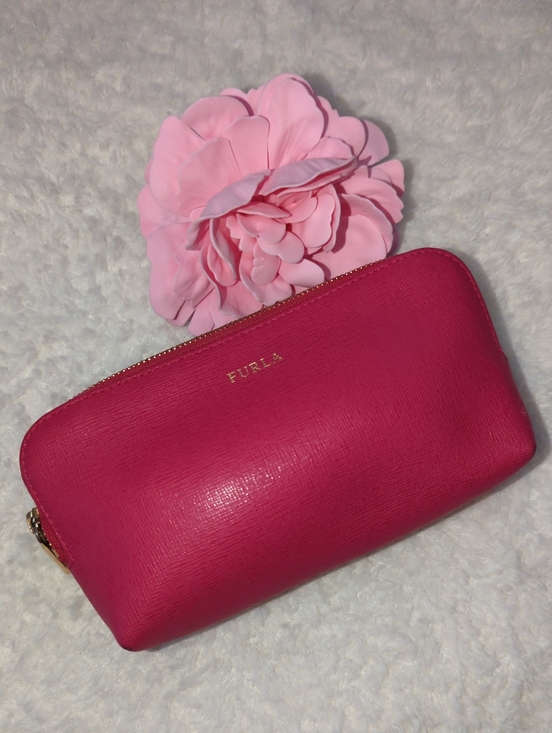Furla Handbags - Furla- Pink Leather Cosmetic Pouch